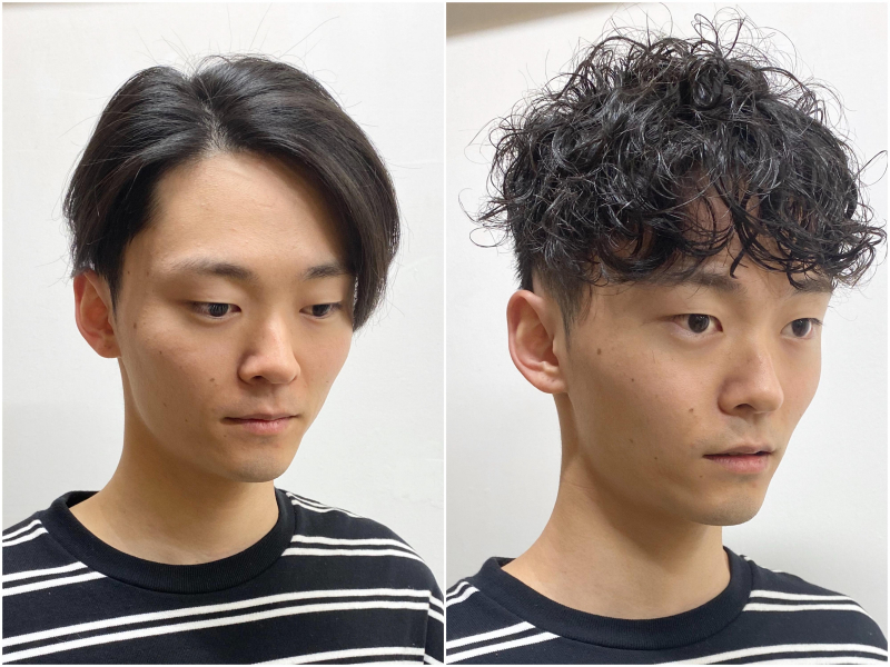 メンズパーマ ツーブロックで色気のあるオトコに 渋谷駅徒歩1分 髪質改善でツヤ髪になれる人気美容院 美容室 Luxy ラグジー